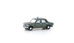 MiNis LC61518 - N - Fiat 128 Militär mit Blaulicht - olivgrün